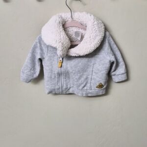 Cozy Gray and White Kids Jacket